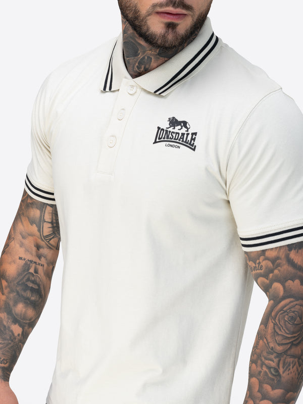 LONSDALE Herren Poloshirt "Rhodes" | Beige