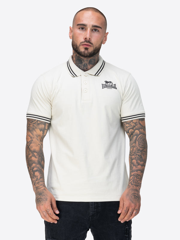 LONSDALE Herren Poloshirt "Rhodes" | Beige