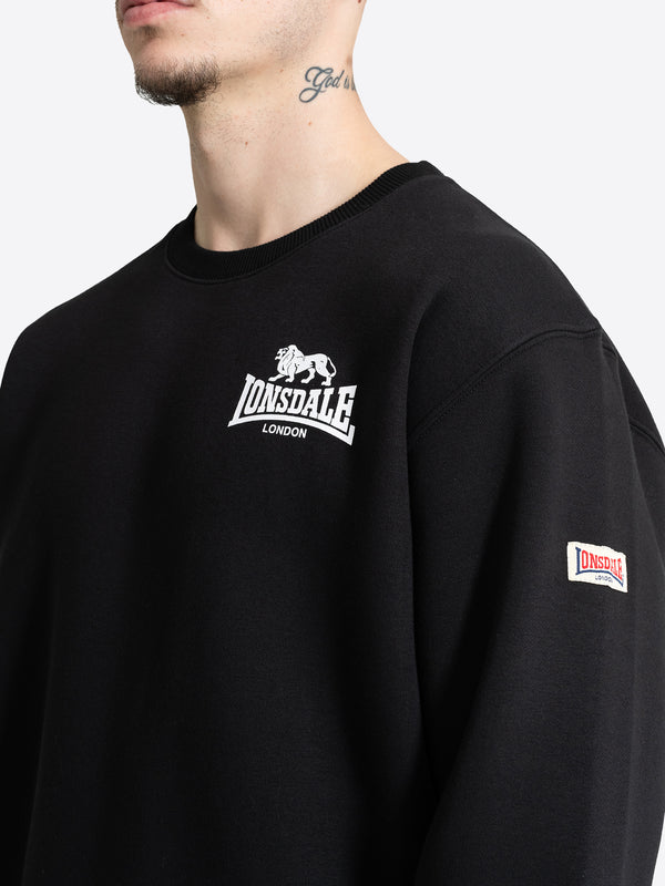 LONSDALE Sweatshirt "Haighton" | Black