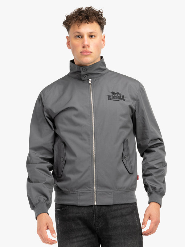 LONSDALE Jacke "Acton" mit Rückendruck | Anthracite