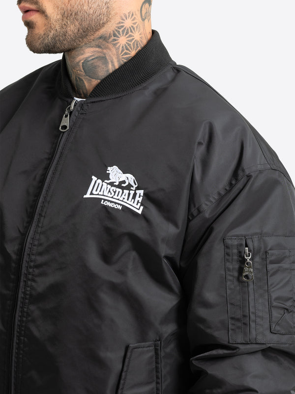 LONSDALE Bomberjacke "Torksey" | Black