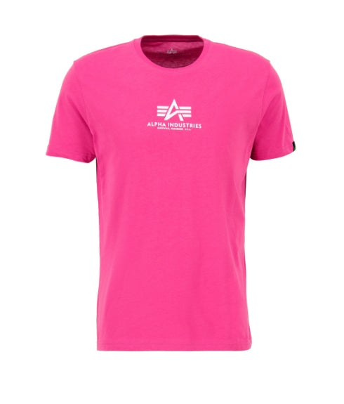 ALPHA INDUSTRIES Basic T-Shirt ML | Magenta