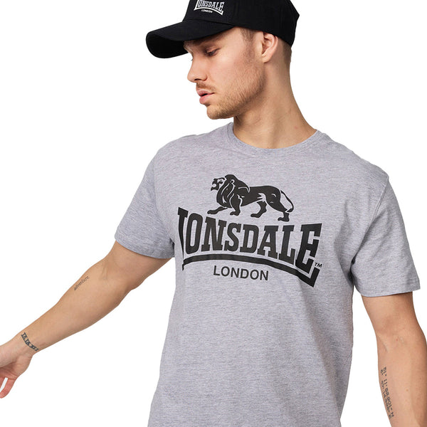 LONSDALE T-Shirt "Logo" | Marl Grey