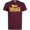 LONSDALE T-Shirt "Logo" | Vintage Oxblood