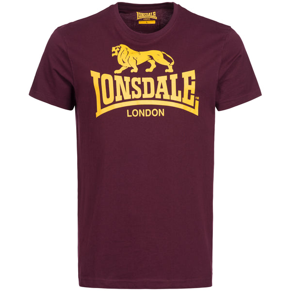 LONSDALE T-Shirt "Logo" | Vintage Oxblood