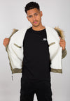 ❌ SALE ❌ ALPHA INDUSTRIES "MA-1 Hooded Arctic" Winterjacke | Khaki