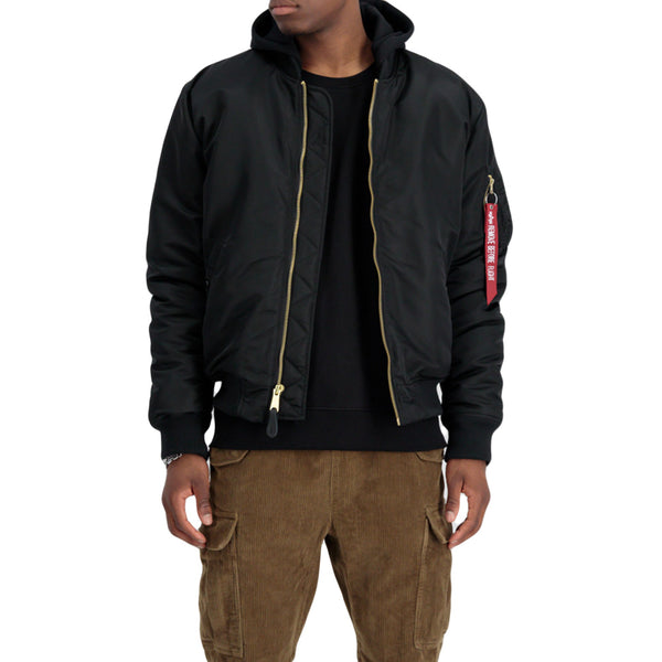 ALPHA INDUSTRIES MA-1 ZH Back EMB | Black