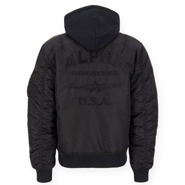 ALPHA INDUSTRIES MA-1 ZH Back EMB | Black