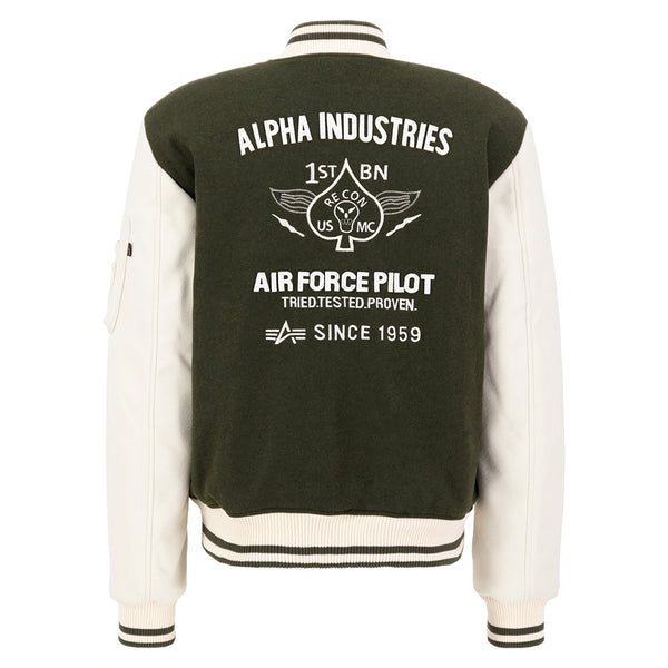❌ SALE ❌ ALPHA INDUSTRIES Varsity Air Force Jacket | Dark Olive