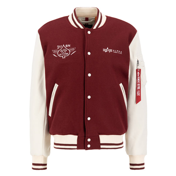 ❌ SALE ❌ ALPHA INDUSTRIES Varsity Air Force Jacket | Burgundy