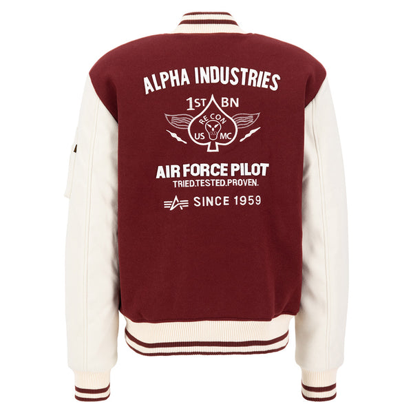 ❌ SALE ❌ ALPHA INDUSTRIES Varsity Air Force Jacket | Burgundy
