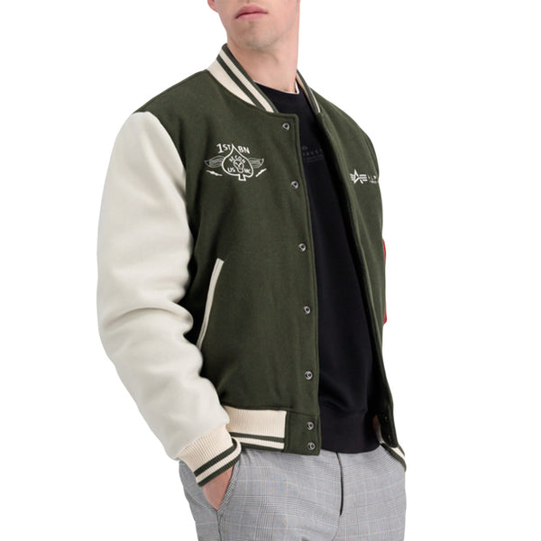 ❌ SALE ❌ ALPHA INDUSTRIES Varsity Air Force Jacket | Dark Olive