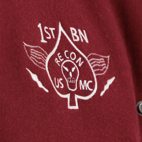 ❌ SALE ❌ ALPHA INDUSTRIES Varsity Air Force Jacket | Burgundy