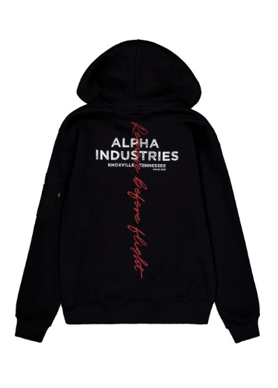ALPHA INDUSTRIES Signature BP Hoodie | Black