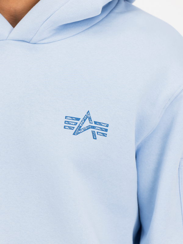 ALPHA INDUSTRIES Signature BP Hoodie | Artic Blue