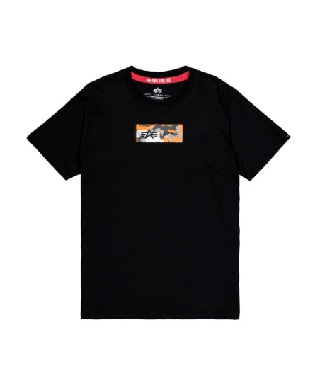 ❌ SALE ❌ ALPHA INDUSTRIES Camo Panel T-Shirt | Black