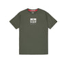 ALPHA INDUSTRIES Satin Logo T-Shirt | Dark Olive