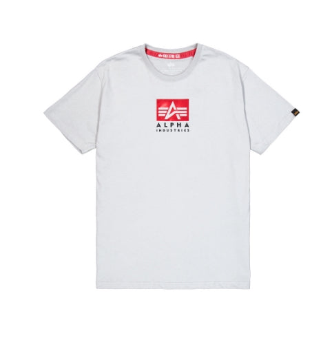❌ SALE ❌ ALPHA INDUSTRIES Satin Logo T-Shirt | Pastel Grey