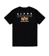 ALPHA INDUSTRIES Puff Print Logo BP T-Shirt | Black