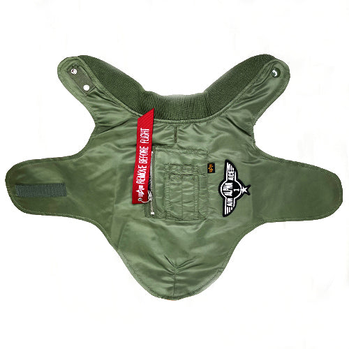 ❌ SALE ❌ ALPHA INDUSTRIES MA-1 Dog Jacket | Sage Green