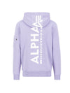 ALPHA INDUSTRIES Back Print Hoody | Pale Violet