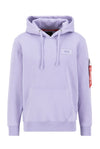ALPHA INDUSTRIES Back Print Hoody | Pale Violet