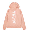 ❌ SALE ❌ ALPHA INDUSTRIES Back Print Hoodie | Dusty Coral