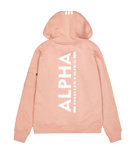 ❌ SALE ❌ ALPHA INDUSTRIES Back Print Hoodie | Dusty Coral