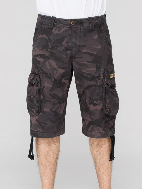 ALPHA INDUSTRIES Jet Short | Black Camo)