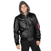ALPHA INDUSTRIES MA-1 D-Tec Leather | Black