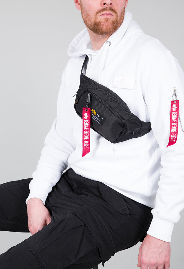 ALPHA INDUSTRIES Crew Waist Bag | Black