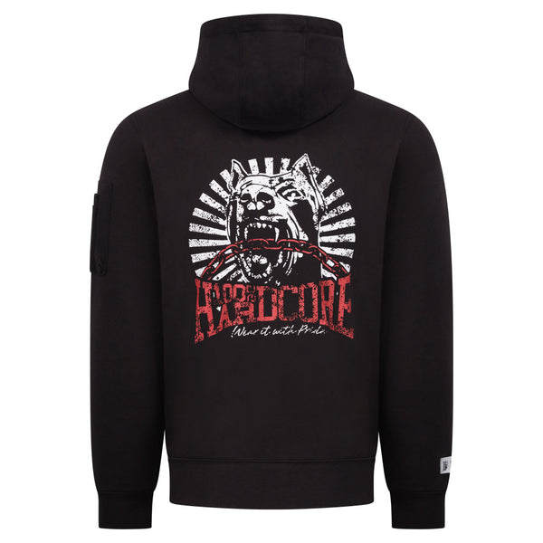 ❌ SALE ❌ 100% HARDCORE Zip Hoody "Distorted Dog 1" | Black