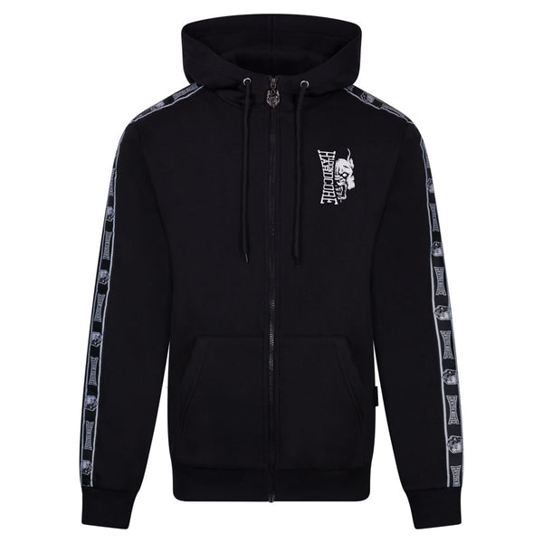 ❌ SALE ❌ 100% HARDCORE Zip Hoodie "Branded Rage Taped" | Black