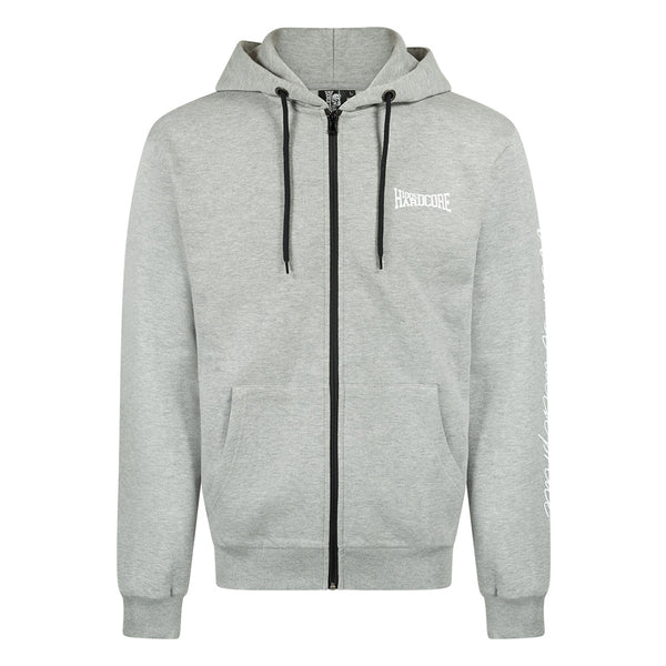 ❌ SALE ❌ 100% HARDCORE Kapuzenjacke "Essential" | Grey Melange