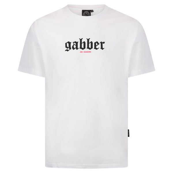 ❌ SALE ❌ 100% HARDCORE T-Shirt "Gabber Big" | White