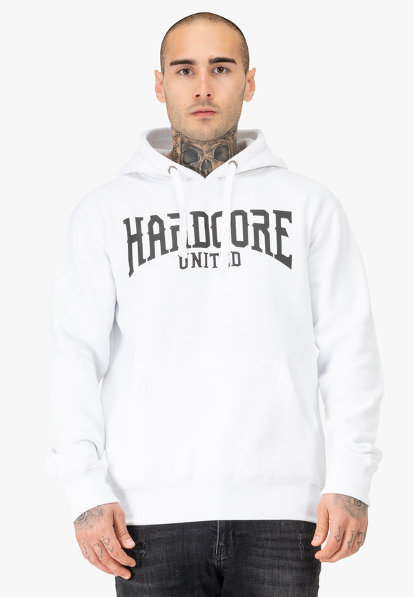 HARDCORE UNITED Hoodie "Cory" | Weiß