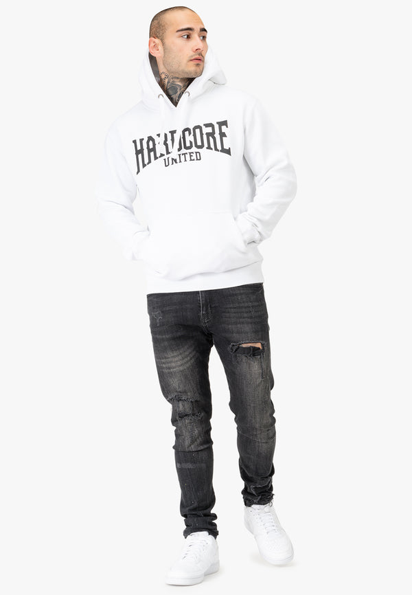 HARDCORE UNITED Hoodie "Cory" | Weiß