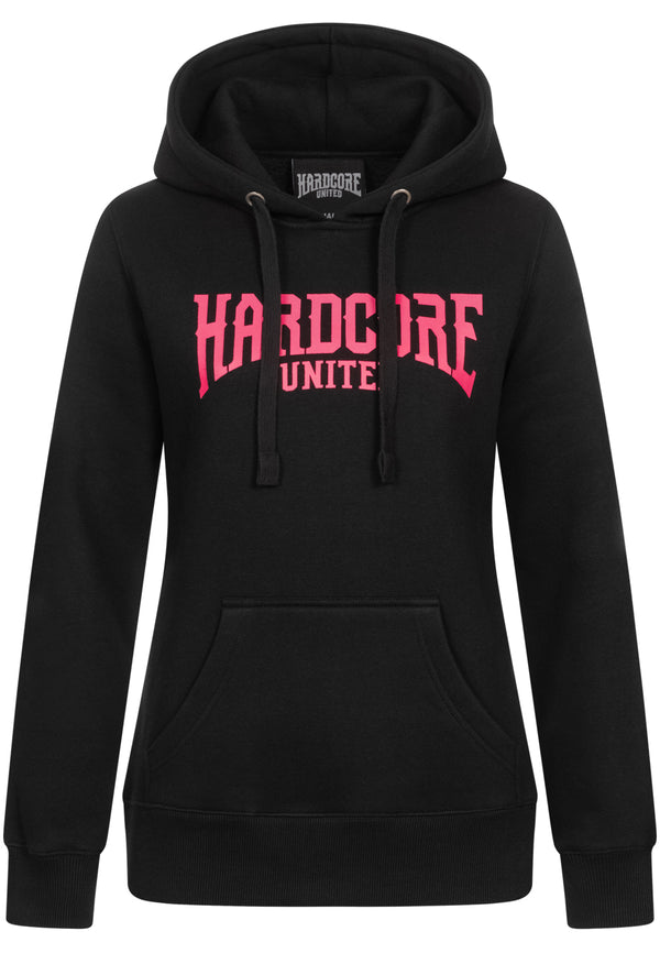 HARDCORE UNITED Ladies Hoody "Bobby" | Black