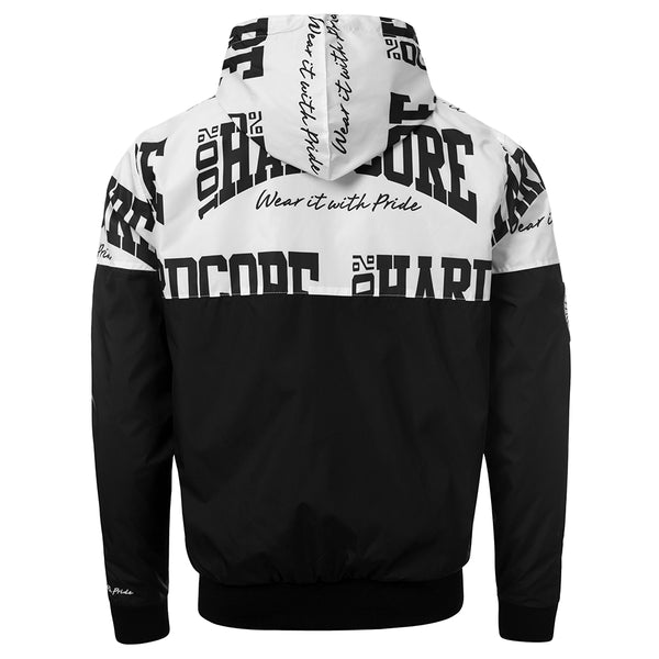 100% HARDCORE Windbreaker "The Brand" | Black / White