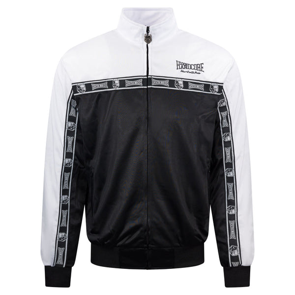 100% HARDCORE Trainingsjacke "Essential" | Black / White