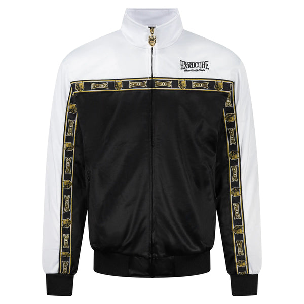 100% HARDCORE Trainingsjacke "Essential" | Black / White