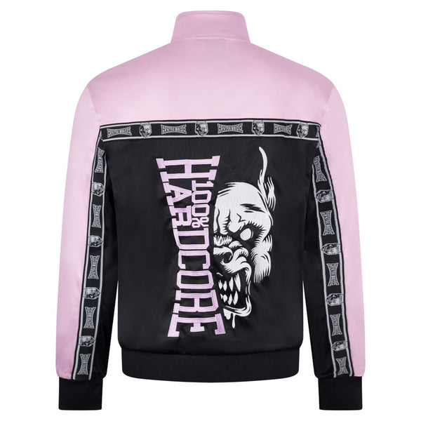 100% HARDCORE Trainingsjacke "Essential" | Black / Baby Pink