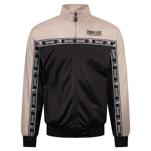 ❌ SALE ❌ 100% HARDCORE Trainingsjacke „Essential“ | Black / Beige