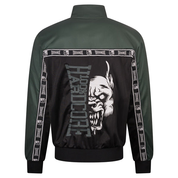 100% HRADCORE Trainingsjacke „Essential“ | Black / Dark Green