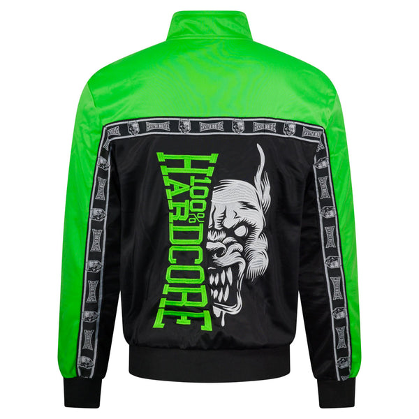 100% HARDCORE Trainingsjacke "Essential" | Black / Green