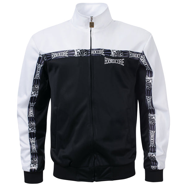 100% HARDCORE Trainingsjacke "Classic" | Black / White