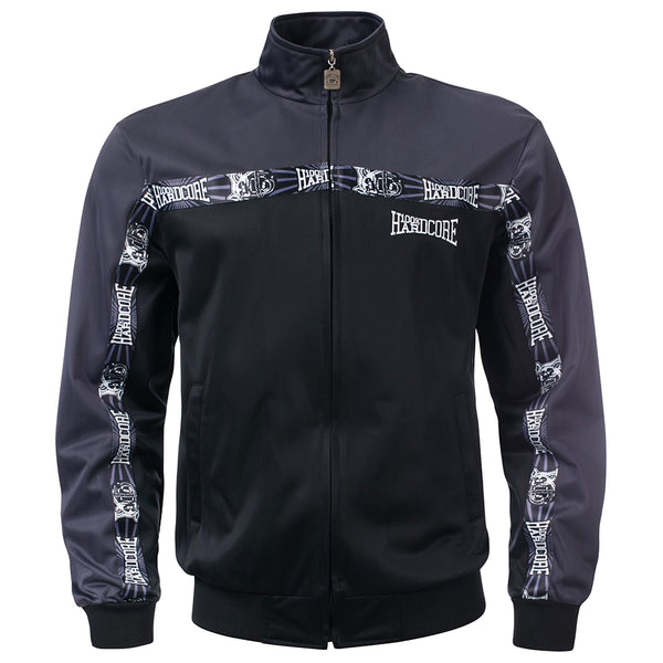 100% HARDCORE Trainingsjacke "Classic" | Black / Grey