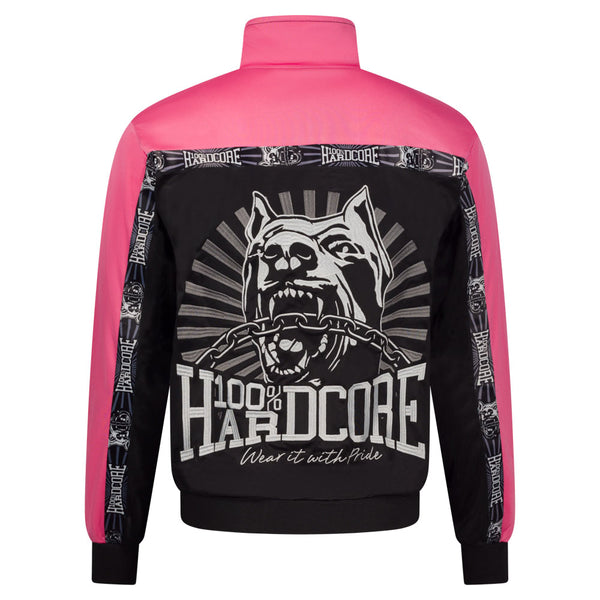 100% HARDCORE Trainingsjacke "Classic" | Black / Pink