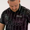 100% HARDCORE Soccer T-Shirt "Striped Gabber" | Black
