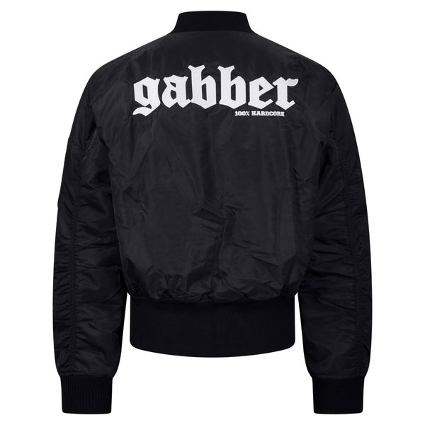 100% HARDCORE Bomberjacke "Gabber" | Black